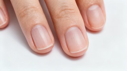 Fingernails closeup natural light