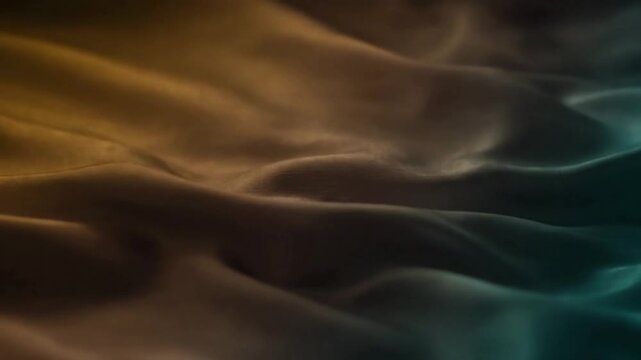 Subtle Fabric Undulation Emphasize extreme slow-motion movement, where the fabric's undulations are almost imperceptible, creating a meditative and calming visual effect with the consistent duotone