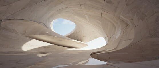 Cinematic abstract architectural space with monumental forms, soft indirect light, and timeless silence, designed as a premium visual background.
