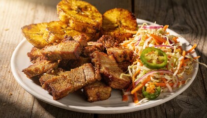 Savory Grilled Pork with Pineapple and Slaw