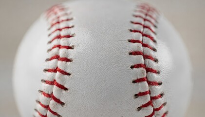 Classic Baseball Close-Up