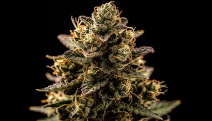 Vibrant Cannabis Flower Close-Up