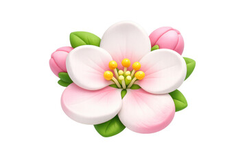 Fototapeta premium Elegant blossom composition with pink and white flowers for spring decor or greeting card design