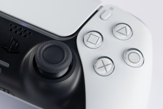 White and Black DualSense Wireless Controller for PlayStation 5
