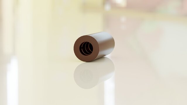 Detailed 3.5mm audio jack internal component structure. Close-up of stereo TRS connector layers including tip, ring, sleeve, and insulation for electronics engineering and hardware design.