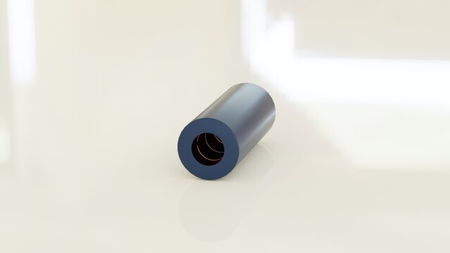 Detailed 3.5mm audio jack internal component structure. Close-up of stereo TRS connector layers including tip, ring, sleeve, and insulation for electronics engineering and hardware design.