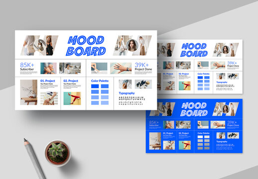 Creative Mood Board Template Layout