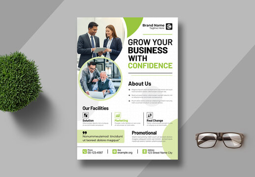 Minimal Business Flyer Design Layout