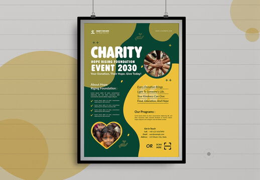 Modern Charity Campaign Poster Design