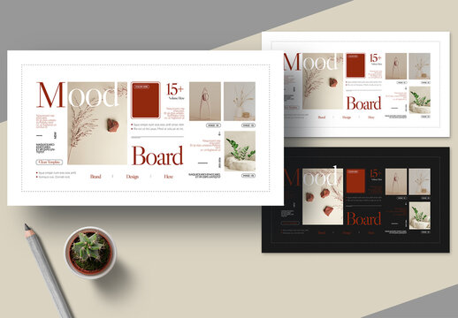 Mood Board Template Layout