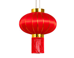 Chinese New Year temple ornament isolated on transparent background