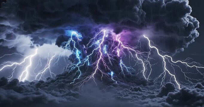 Electric Stormy Weather Conditions Flash.