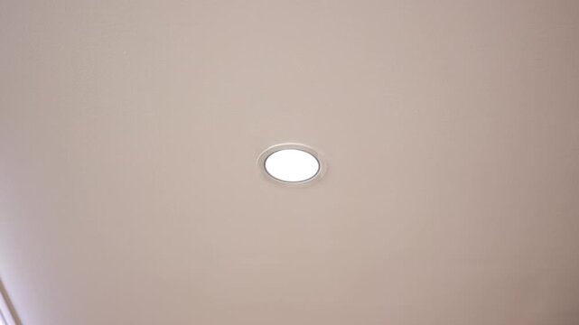 light switch on wall