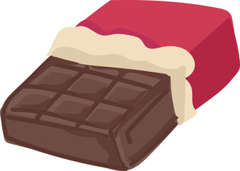 Chocolate bar piece cute valentines sweet dessert sticker