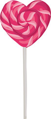 Heart lollipop candy cute valentines sweet sticker