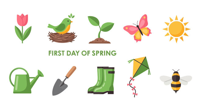 First Day Of Spring Icon