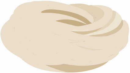 Obraz premium Flat Vector Illustration of Edible Bird Nest (Swiftlet Nest) 2