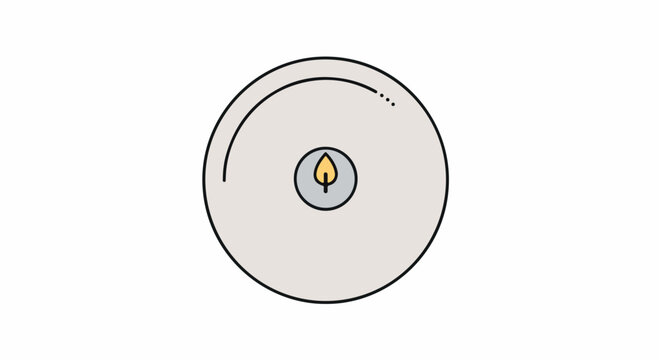 A simple line drawing of a keyhole with a key inserted on a plain white background in a minimalist style.