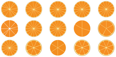 Orange Slices: A captivating array of orange slices showcases the vibrant and refreshing essence of citrus in a visually striking arrangement. © Rahed Ul Islam