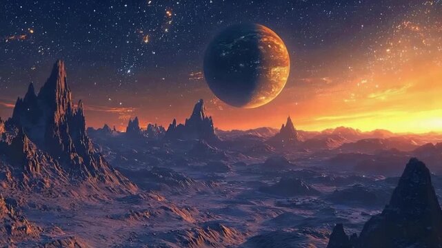 space station planets stream vtuber zoom background video