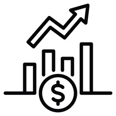Sales Icon Line Vector Illustration