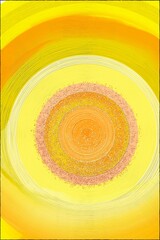 Abstract orange and yellow background. Digital compositing in the form of a background graphic with acrylic texture.