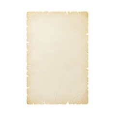 Fototapeta premium Parchment Paper over an isolated transparent background