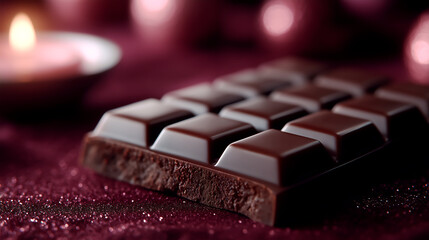 高級感のある艶やかな板チョコレート