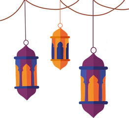 vector illustration of a lantern