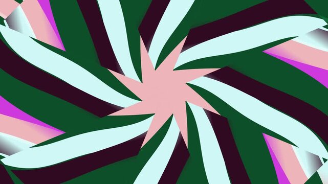 Abstract kaleidoscope star movement colorful pattern