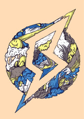 clipart icon lighting for emblem 