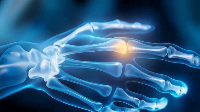 An x-ray image revealing the delicate structure of human bones showcases the intricate details of the skeletal system, emphasizing the importance of x-ray technology in medical diagnostics.