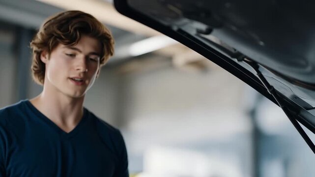 Automotive maintenance work focuses on inspecting a manual shifting system, ensuring smooth operation and long term reliability of the gearbox. cinematic color correction, natural uneven lighting