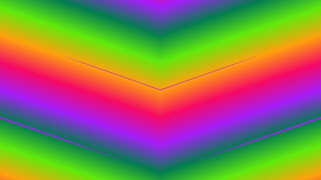 Vibrant Rainbow Chevron Pattern Background with Neon Colors.