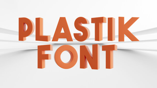 Plastic Animated Font