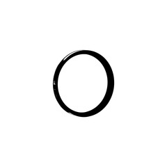 Minimal Circle Outline Line Illustration