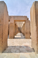 Fototapeta premium Valley Temple part of the funerary complex pyramid of Pharaoh Khafre or of Chephren in Giza, Egypt