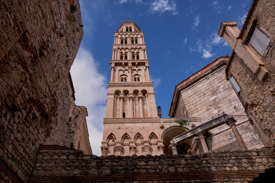 Bell Tower of Cathedral of Saint Domnius in Diocletian's Palace - Split, Croatia