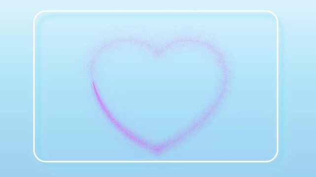 Soft Pink Hearts Animation on Dreamy Pastel Background.