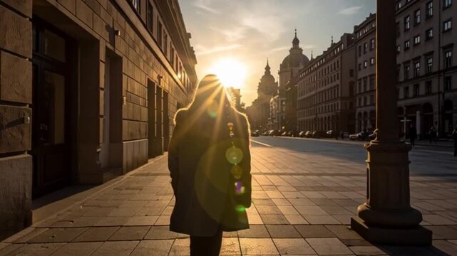 Sonnenlicht auf ruhigem Platz