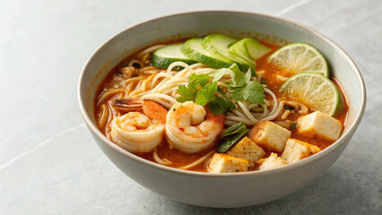 Fototapeta premium malaysian laksa soup