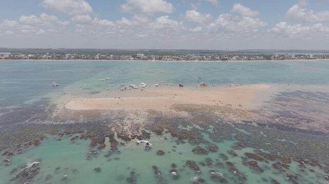 AREIA VERMELHA EM MARA 0.2 MARE MUITO BAIXA E LINDO MAR AZUL - DRONE EM DCINELOG