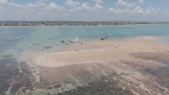 AREIA VERMELHA EM MARA 0.2 MARE MUITO BAIXA E LINDO MAR AZUL - DRONE EM DCINELOG