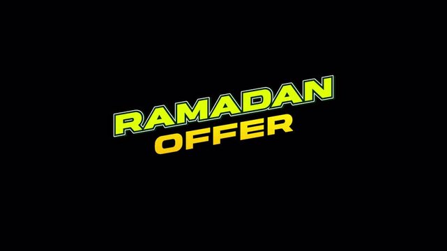 Ramadan Offer Promotional Animation Transparent