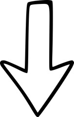 Hand drawn arrow illustration