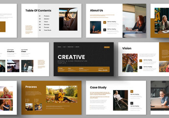 Creative Minimal Presentation Template with Clean Modern Style