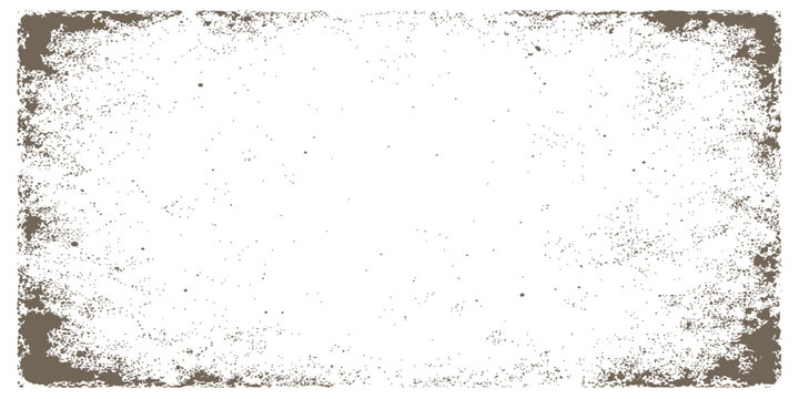 A vintage black grunge frame with a dirty stone texture and aged paint effect on a rough grey concrete wall backdrop