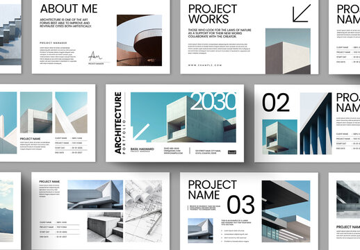 Minimal Architecture Portfolio Presentation Design Template