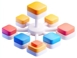 Obraz premium organization 2d icon isolated on a transparent background ar 43