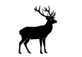 Fototapeta premium deer silhouette vector